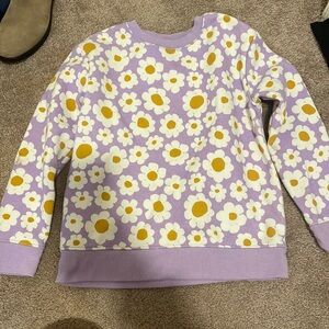 Cat & Jack floral sweatshirt size medium
